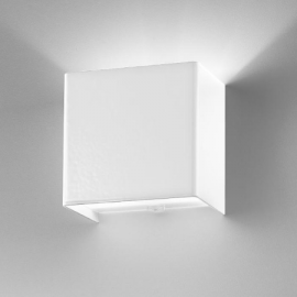 Applique cubo bianco Antealuce